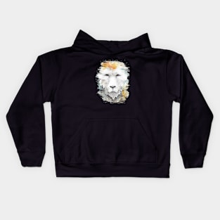 Lion Wild Animal Nature Watercolor Art Painting Kids Hoodie